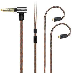MMCX 4.4mm OCC Balanced Cable Compatible with Shure SE846 535 215 425 Sony XBA-A3 A2 H2 H3 300AP N1AP N3AP Z5 M7 M9 Z1R JVC FX850 1200 FW001 002 003 FD01 02 UE900 900S Xelento