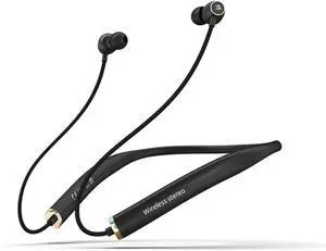 Neckband Bluetooth Headphones Neckband Earphone Earbuds with Mic Wireless Ear Buds 5.3 CVC 8.0, IPX6 Waterproof Sport Earphones for Running Driving Working Compatible, Black