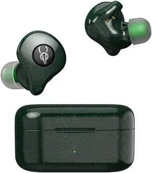 Sabbat E16 Astria Coaxial Acoustic Architecture Wireless Earbuds Blutooth 5.2 in-Ear HiFi Stereo Headphones with Built-in Mic and Charging Case Suitable for iOS, Android(Aurora Green)