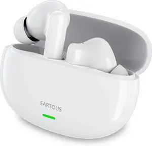 True Wireless Earbuds, 48dB ANC Active Noise Cancelling Bluetooth 5.3 Headphones, Over 24H Playtime Waterproof Ear Buds,Cordless in-Ear Stereo Earphones for iPhone Android Cell Phone