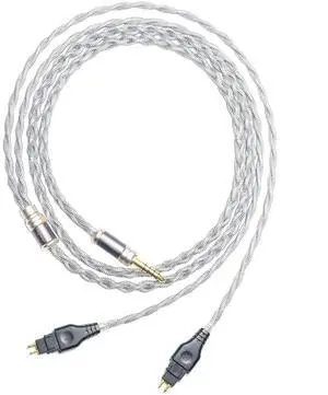 6N Single Crystal Silver Headphone Cable for SENNHEISER HD 660S2 HD 650 HD 660 S HD 600 4.4mm Balanced Hi-Fi Headphone Audio Upgrade Cable (6.35mm Plug)