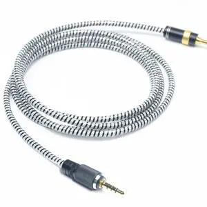 GUCraftsman 6N OFC Silver Plated+Shielding Layer Headphone Replacement Cables 4.4mm 3.5mm 2.5mm Upgrade Cables for Sony MDR-MV1 MDR-M1 MDR-M1ST (3.5mm Plug)