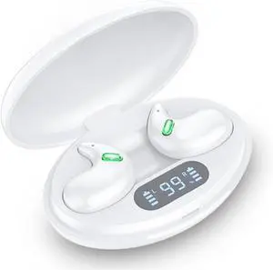 Sleep Headphones Invisible Wireless Bluetooth Sleep Earbuds for Side Sleepers,Comfortable Noise Blocking Wireless Headphones for Sleeping,7H Single Use,Stable Bluetooth 5.2 Connection,White