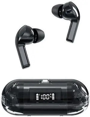 Wireless Bluetooth Earbuds with LED Charging Case 30H Playtime Built-in Mic in Ear Comfort