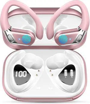 Ear buds Wireless Earbuds, Bluetooth 5.4 headphones Sport New Noise Cancelling, Running Headphones 50Hrs, Over Ear Earbuds with Ear Hooks, Bluetooth Earphones with Mic/IP7 Waterproof for Android iOS