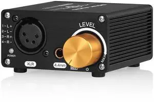 Douk Audio U5PRO HiFi Fully Balanced Headphone Amplifier, Mini Stereo Amp for XLR and 4.4mm Headsets, Replaceable Op-Amps, 18-600 Compatibility, 1500mW Output Power