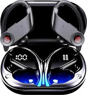 TWS Headphones Wireless Earbuds Compatible with Samsung Galaxy S25 Ultra, Earphones Ear Hook True Stereo Headset Hands-Free Mic