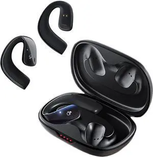 Wireless Over Open Ear Headphones with Earhooks Bluetooth Bone Conduction Headphones Over The Ear Wireless Earbuds for Sport Bluetooth Bone Conduction Headset Earbuds Induction Earphones