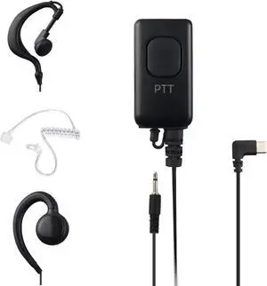 Flex USB C Earpiece with PTT Button and Mic for MS Teams, Zello, and Other Walkie Talkie Apps on Android/iOS Smartphone. Sample Pack