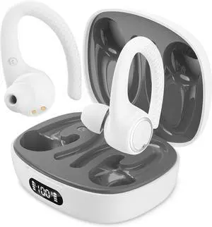 MyJoy Active Wireless Earbuds,Bluetooth, Over The Ear Earbuds Wireless Bluetooth, Running, Workout Headphones, White MyJoy Active Wireless Earbuds,Bluetooth, Over The Ear Earbuds Wireless Bluetooth, Running, Workout Headphones, White
