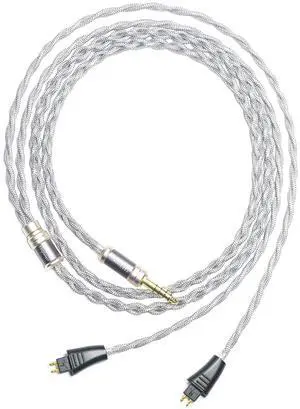 6N Single Crystal Silver Headphone Cable for Fostex TH610 TH900 MK2 TH909 TH1000RP TH1100RP TH808 4.4mm Balanced Hi-Fi Headphone Audio Upgrade Cable (4.4mm Plug)