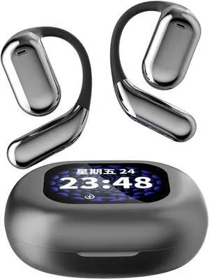 Ipx5 Waterproof Bluetooth Earbuds, Xp2 Earbuds, True Wireless Open Ear 5.4, Intelligent Touch Screen Open Bluetooth Earphones (Black)