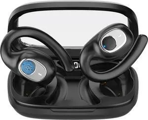 AI Language Translation Earbuds, OWS Real-Time Translator Earphone Includes Supports 144 Languages & Accents Translation Device for Travel Business Learning(Black)