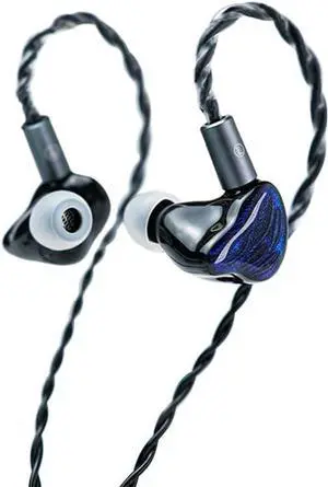 BGVP Feather 4BA + 1DD Hybrid Driver IEM Earphones, in Ear Monitor HiFi Wired Earbuds, Double-Layer Acoustic Chamber Headphones, Custom Fit Ergonomic Design (Feather)