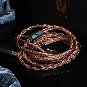 HiFiGo Effect Audio Signature Series II Ares S II 8 Wire IEM Cable, HiFi Audiophile Earphone Wired Single Litz Copper Litz Copper Cable with Interchangeable 0.78 2PIN Connectors (2.5mm)
