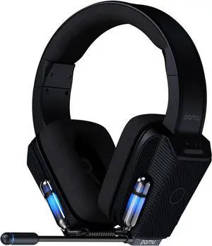 Over-Ear Wireless Bluetooth Headphones with Microphone, Deep Bass Stereo Sound Wired Computer Sport Music Headset, Over 27hrs Playtime, Touch Control, Noice Cancelling Gaming Headset