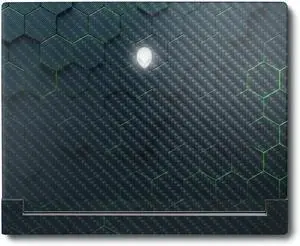 MightySkins Carbon Fiber Skin Compatible with Alienware X16 R1 (2023) Full Wrap Kit - Acid Hex | Protective, Durable Textured Carbon Fiber Finish | Easy to Apply & Change Styles | Made in The USA