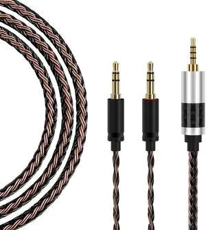 2.5mm Balanced Headphone Cable Compatible with Hifiman Sundara, Arya, Ananda, HE4XX, HE560, HE400SE, HE-350, HE1000 / 5N OCC Silver Plated Braided Cable for WM1A, WM1Z, NW-ZX505 Music Player - 4feet
