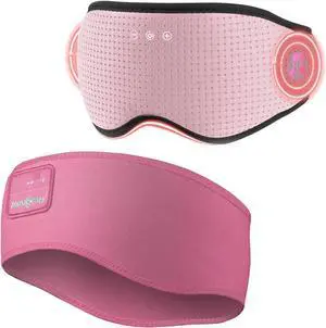 MUSICOZY Sleep Headphones with Bluetooth 5.4 Sleep Mask, Removable 3D Eye Cups for Zero Pressure Comfort, Wireless Bluetooth Eye Mask for Sleeping with Timer, Gifts for Men Women