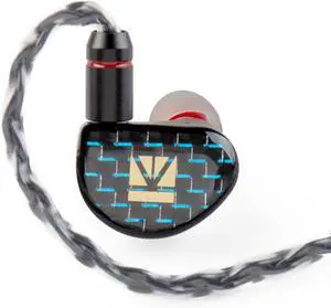Kinboofi KBEAR Ink MK2 in Ear Monitor, DLC Diaphragm 8.8mm Dynamic Driver Earbuds Earphone,Precise Brass Sound Guide IEM Earphone with 2PIN 8 Cores Silver-Plated Cable for Musician Drummer