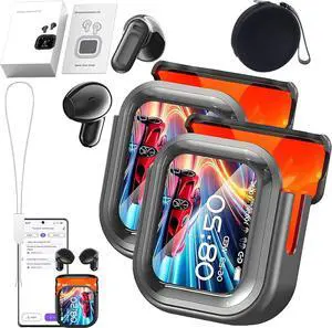 Ne20 Earbuds, 2025 New Bluetooth 5.4 Earphones LED Display High Fidelity Waterproof Wireless Earphones, 140 Language Ai Translator Real Time, for Travel Business (2pcs-a)