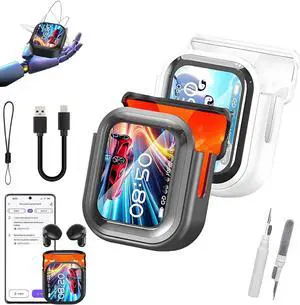 Ne20 Earbuds, 2025 New NE20 Translation Earbuds Real Time, Bluetooth V6.0 Earphones, 48H Battery,LCD Touch Screen, Ipx6 Waterproof for Travel Business (Black+White)