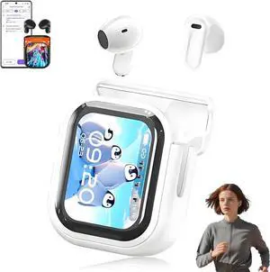 NE20 Earbuds, NE20 Wireless Headphones, Ne20 Translation Earbuds, 140 Language Ai Translator Earbud Real Time, Bluetooth Ai Translator Noise Canceling Wireless with LED Display (White)