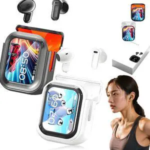 NE20 Earbuds,2025 New NE20 Translation Earbuds, Wireless Headphones with 140 Language AI Translator Real Time, Bluetooth 6.0 Earphone, LCD Touch Screen, IPX6 Waterproof for Travel Business (Black)