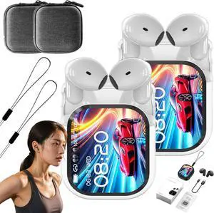 NE20 Earbuds, NE20 Translation Earbuds Real Time, Bluetooth 5.4 Earphones LED Display High Fidelity Waterproof Wireless Earphones, 140 Language AI Translator Real Time (2PCS-White)