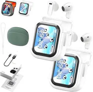 Ne20 Bluetooth 5.4 LED Display High Fidelity Waterproof Wireless Earphones, Ne20 Earbuds, Ai Translation Real Time, Touchscreen Noise Cancelling in Ear Earphone, Earphone LED Display(A-B)