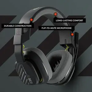 A10 Gaming Headset Gen 2 Wired Headset - Over-Ear Gaming Headphones with Flip-to-Mute Microphone, 32 Mm Drivers, Compatible with PlayStation, PC, Black