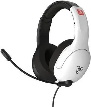 Airlite Fit Wired White and Black Gaming Headset Officially Licensed for, Switch Lite, and Switch - OLED Model  Flip-to-Mute Mic