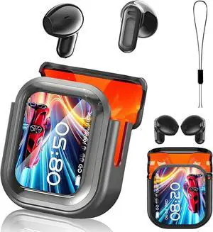 NE20 Translation Earbuds - 140-Language AI Translator Earbuds Real Time | Bluetooth V6.0 Wireless | 48H ANC Earphones | LCD Touch Screen | IPX6 Waterproof for Travel, Business, Sports (Black)