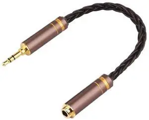 Premium 2.5mm 3.5mm 4.4mm Audio Cable HiFi Headphone Adapter 2.5 3.5 4.4 Jacks Male Female Connector h&*igh qu>ality Cord(3.5M to 4.4F)