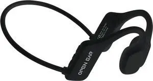 The new second-generation bone conduction headphones waterproof, ENC noise concelling and Ear friendly,painless headset,lightweight,safety and portable earphone. (black)