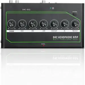 DAC Headphone Amplifier Game Headphone Amp Gaming Headset Amp with Multiple Input Modes BT Optical Coaxial USB Type C for Gaming Console TV PC (US Plug)