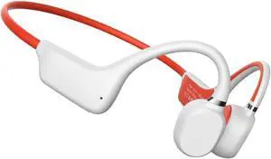 Bone Conduction Headphones Open Ear Wireless Earbuds Swimming Headphones Underwater Earphones for Sport Built-in Mic,Bilateral Stereo,Single Battery Life 7H,White