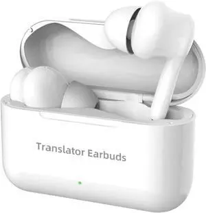 Wireless Earbuds BT Headpnes Translator Ear Buds with Micropnes Charging Case Support Real-time Translation in 71 Languages 56 Accents Online for Learning Communication Music Call