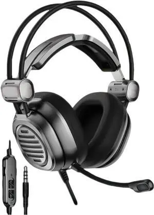 Ergonomic Corded Gaming Headphones Headsets with Clear Positional Auditory for Intensed Gameplay Omnidirectional Immersive Sound