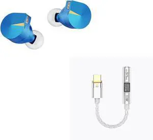 F1 Pro Planar Magnetic IEM Headphones and NK1 MAX USB C to 3.5mm Female Headphone Jack Adapter