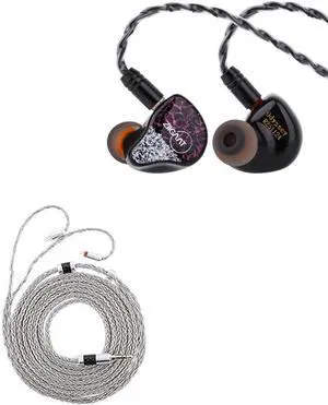 Linsoul ZiiGaat Odyssey inEar Monitor, 1DD+3BA Hybrid IEM Earphone, Wired Gaming Earbuds Tripowin Zonie IEM Cable, 2m Long Earbud Cord(2Pin)