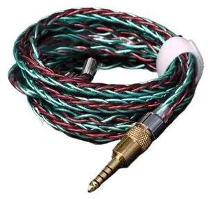 XINHS XH36 Red and Green 8 Cores 7N OCC Silver Plated + High Purity Pure Silver HiFi Headphone Upgrade Cable IE900/MMCX(MMCX,3.5mm)