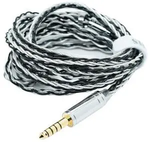 XH13 8 Cores 5N Monocrystalline Copper Silver-Plated HiFi Headphone Upgrade Cable for All Kinds of Headphones(K Q,3.5mm)