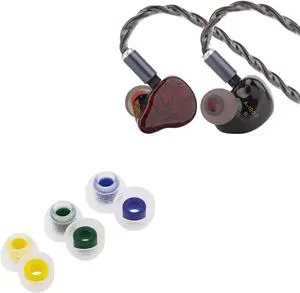Linsoul Punch Audio Martilo in Ear Monitor, 1 Planar + 2BA + 2DD Hybrid Driver Basshead IEM Earphones TANGZU Tang Sancai in Ear Monitor Ear Plugs, 3 Pairs(S/M/L)