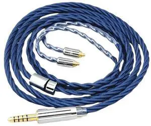 Alloy Full Sleeved Earphone Cable for N5005 N30 N40 MMCX 99% Pure Silver OCC Graphene 8619(6.5mm Male Plug,300cm)