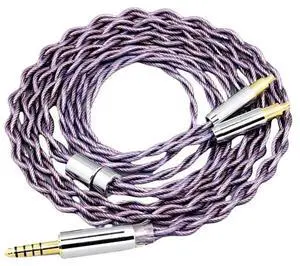 Type2 1.8mm Earphone Cable for ATH-ADX5000 MSR7b 770H 990H A2DC 140 cores Litz 7N OCC 7894(3.5mm 3 Pole Plug,1.2m)