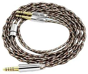 TypeX 25AWG Earphone Cable for YH-5000SE Litz Shielding 7n OCC 8896(3.5mm 3 Pole,1.6m)