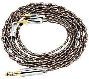 TypeX 25AWG Earphone Cable for HD700 Headset 2.5mm pin Headphone Litz Shielding 7n OCC 8893(3.5mm 3 Pole,2m)