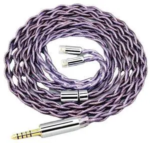 Type2 1.8mm 140 cores Headphone Earphone Cable for IE8 IE8i IE80 IE80s Metal Pin Litz 7N OCC 7866(2.5mm 4 Pole Plug,2m)