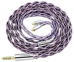 1.8mm 140 cores Earphone Cable for N5005 N30 N40 MMCX Type2 7N OCC Headphone 7884(2.5mm 4 Pole Plug,5m)